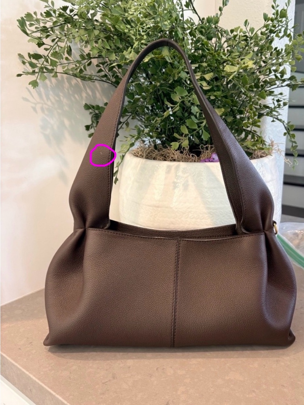 Authentic Polene Neuf East West Shoulder Bag in Ebony - Picture 8 of 8